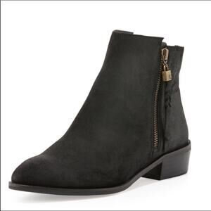 Elliot Lucca 'Rosaria' Women's 10 Boho Black Leather Bootie Ankle Boot